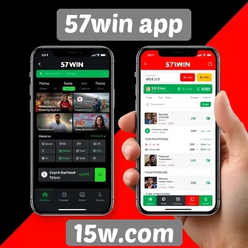 Facilidade de uso do 57win app em dispositivos móveis